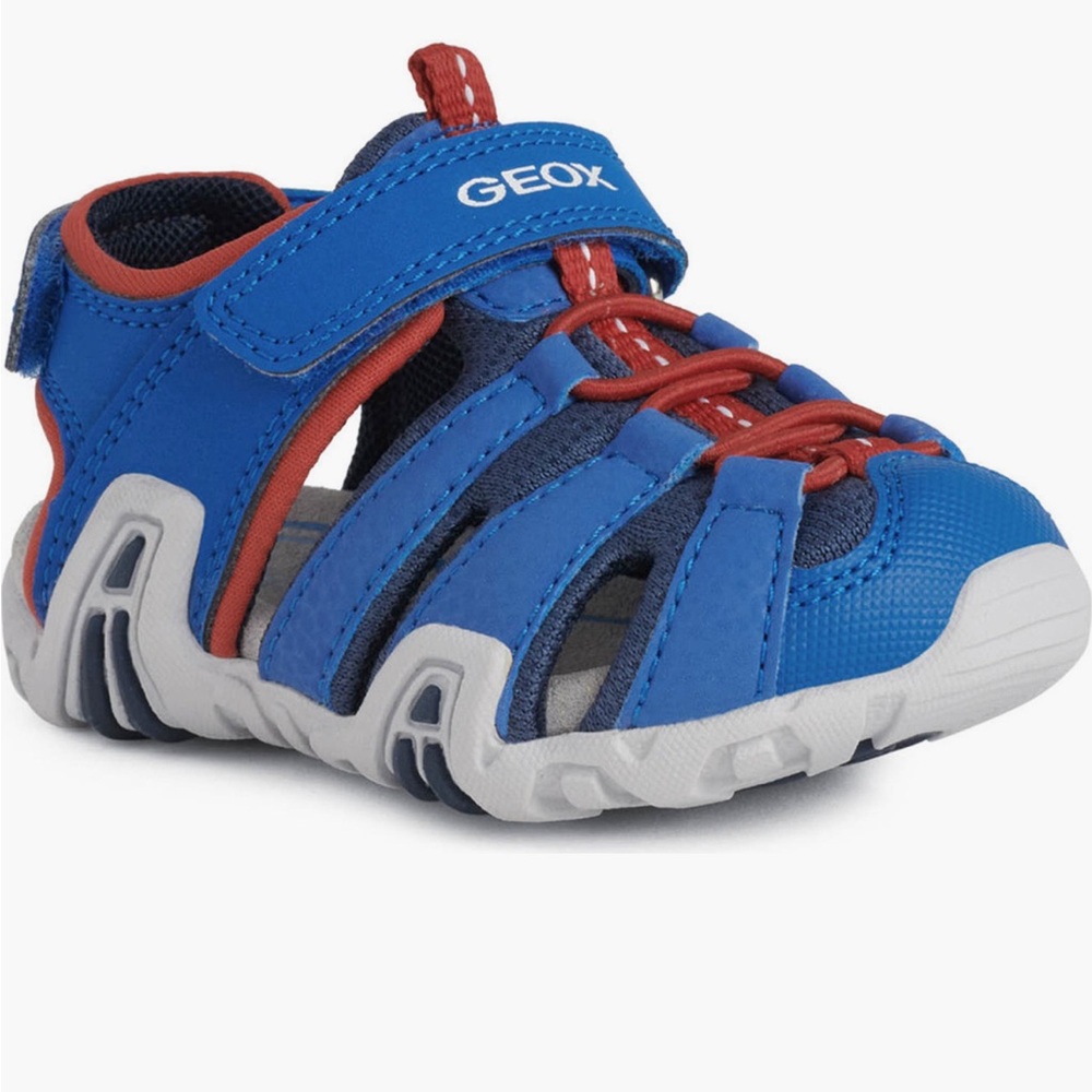 Geox Kids Vibrant Blue and Red Sandals
